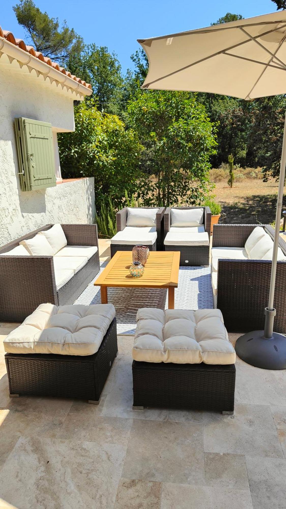 Villa Handres Nans les Pins Bagian luar foto